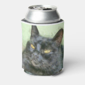 黒猫鉛筆アート 缶クーラー (缶裏面)
