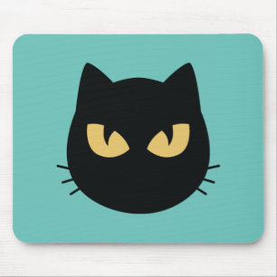 黒猫顔マウスパッド マウスパッド