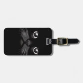 黒猫顔荷物タグ ラゲッジタグ (正面横)