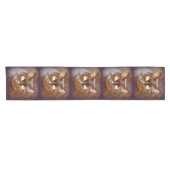 黒猫顔 ショートテーブルランナー (横)