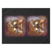 黒猫顔 テーブルクロス (正面(横))