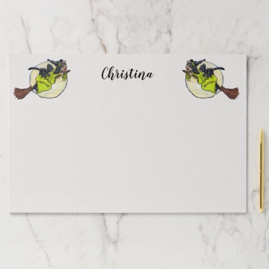 黒猫飛んでいるのムーンと魔女たち ペーパーパッド (インサイチュ)