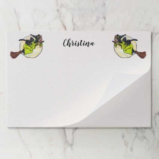 黒猫飛んでいるのムーンと魔女たち ペーパーパッド (折り畳み)