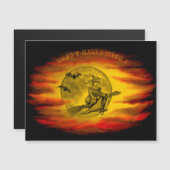 黒猫飛んでいるの魔女ハロウィーンの夜 (正面/裏面)