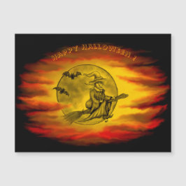 黒猫飛んでいるの魔女ハロウィーンの夜