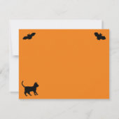 黒猫飛んでいるの魔女ハロウィーンの夜 (裏面)