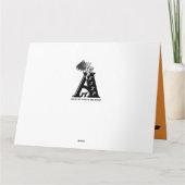 黒猫飛んでいるの魔女ハロウィーンの夜 カード (裏面)