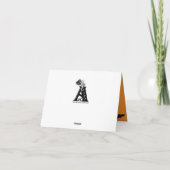 黒猫飛んでいるの魔女ハロウィーンの夜 カード (裏面)