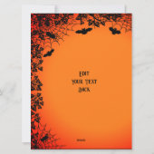 黒猫飛んでいるの魔女ハロウィーンの夜 シーズンカード (裏面)