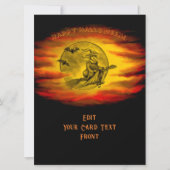 黒猫飛んでいるの魔女ハロウィーンの夜 シーズンカード (正面)