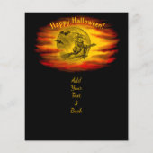 黒猫飛んでいるの魔女ハロウィーンの夜 チラシ (裏面)