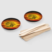 黒猫飛んでいるの魔女ハロウィーンの夜 ハンドファン (組立なし)