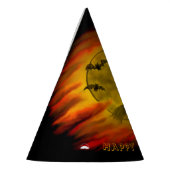 黒猫飛んでいるの魔女ハロウィーンの夜 パーティーハット (左)