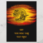 黒猫飛んでいるの魔女ハロウィーンの夜 メニュー (正面)