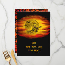 黒猫飛んでいるの魔女ハロウィーンの夜