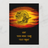 黒猫飛んでいるの魔女ハロウィーンの夜 メニュー (正面)