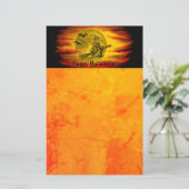 黒猫飛んでいるの魔女ハロウィーンの夜 便箋 (スタンド正面)