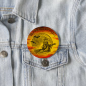 黒猫飛んでいるの魔女ハロウィーンの夜 缶バッジ (インサイチュ)