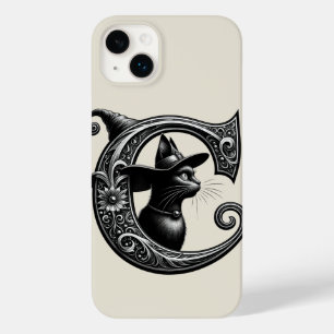 黒猫魔女の魔女らしい文字Cカスタムイニシャル Case-Mate iPhone 14 PLUSケース