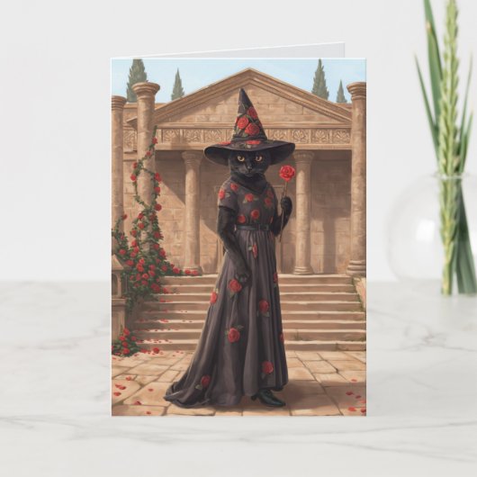 黒猫魔女ハロウィンカード シーズンカード (正面)