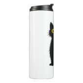 黒猫魔法 – かわいいハロウィーンと神秘的な猫芸術 タンブラー (回転左)