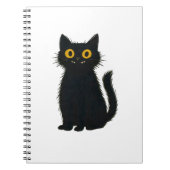 黒猫魔法 – かわいいハロウィーンと神秘的な猫芸術 ノートブック (正面)