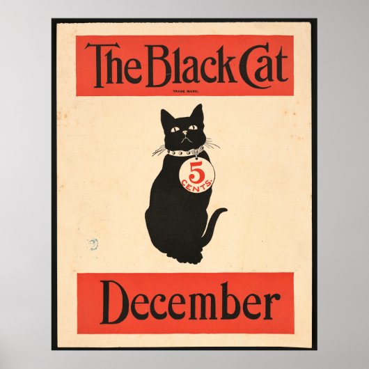 黒猫1890年代12月 ポスター (正面)