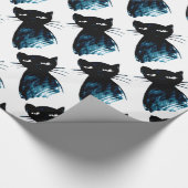 黒猫1 ラッピングペーパー (角)