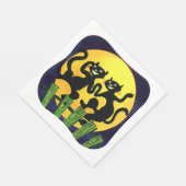 黒猫2匹 スタンダードランチョンナプキン (角)