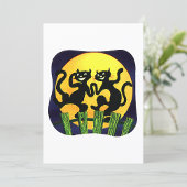 黒猫2匹 招待状