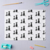 黒猫2匹 薄葉紙 (クラフト)