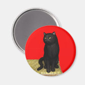 黒猫2磁石 マグネット (正面/裏面)
