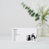 黒猫225黒猫2匹 名刺 (スタンド正面)