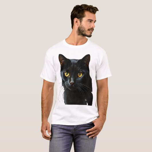 黒猫2 Tシャツ (正面フル)