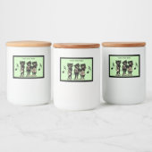 黒猫3匹遊のミュージカル楽器 フードラベル (ボトル)