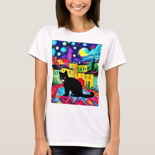 黒猫3 Tシャツ (正面)