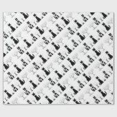 黒猫4匹のルイス・ワーイン ラッピングペーパー (フラット)