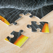 黒猫510 ladybug黄色の花 ジグソーパズル (側面)