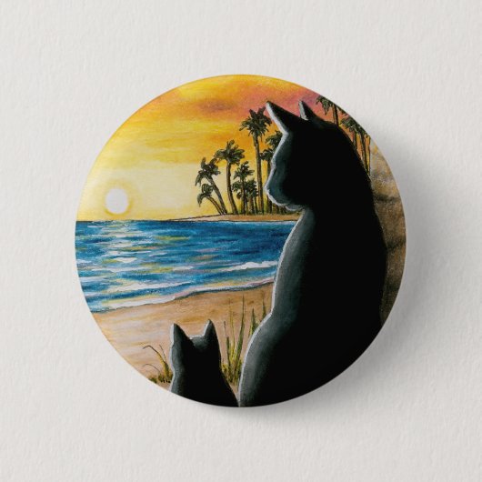 黒猫597 缶バッジ (正面)