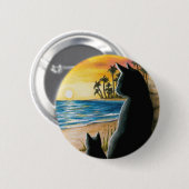 黒猫597 缶バッジ (正面&裏面)