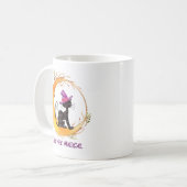 黒猫 – お前は魔法だ コーヒーマグカップ (正面左)