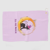 黒猫 – お前は魔法だ ゴルフタオル (横)