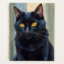 黒猫 | かわいい子猫の水彩画 プランナー手帳