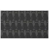 黒猫、かわいい子猫、不気味おもしろい テーブルクロス (正面(横))