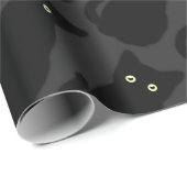 黒猫、かわいい子猫、不気味なおもしろいクラシック ラッピングペーパー (ロールコーナー)