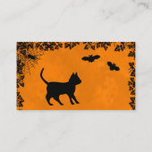 黒猫(こうもり付き) 名刺 (裏面)