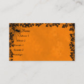 黒猫(こうもり付き) 名刺 (正面)