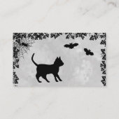 黒猫(こうもり付き) 名刺 (裏面)