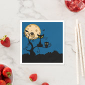 黒猫・こうもり・フクロウ・ハロウィン スタンダードカクテルナプキン (インサイチュ)
