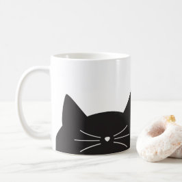 黒猫、ひげおよび尾 コーヒーマグカップ